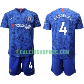 Chelsea Fabregas 4 Bambino Maglia Prima 2019/2020 Manica Corta (+ Pantaloncini)